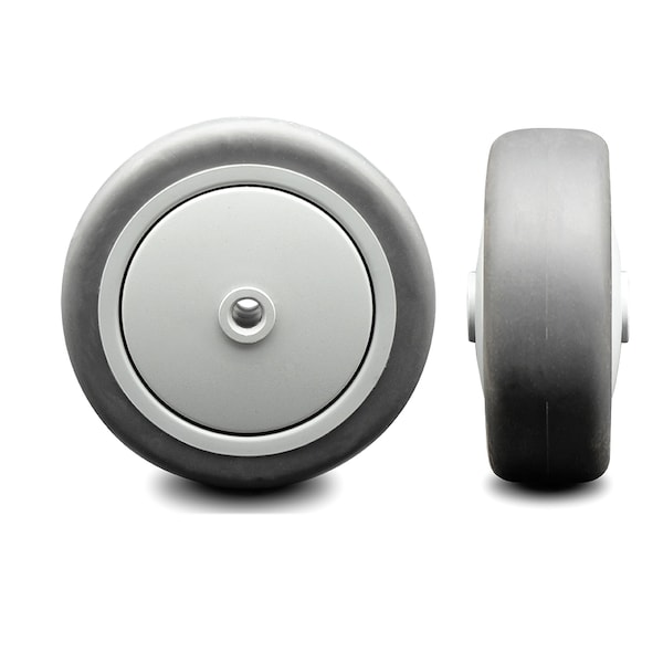 SCC - 5" Thermoplastic Rubber Wheel Only - 3/8" Bore - 300 lbs Capacity